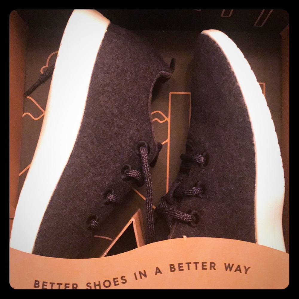 NEW allbirds wool runner natural black/cream sole